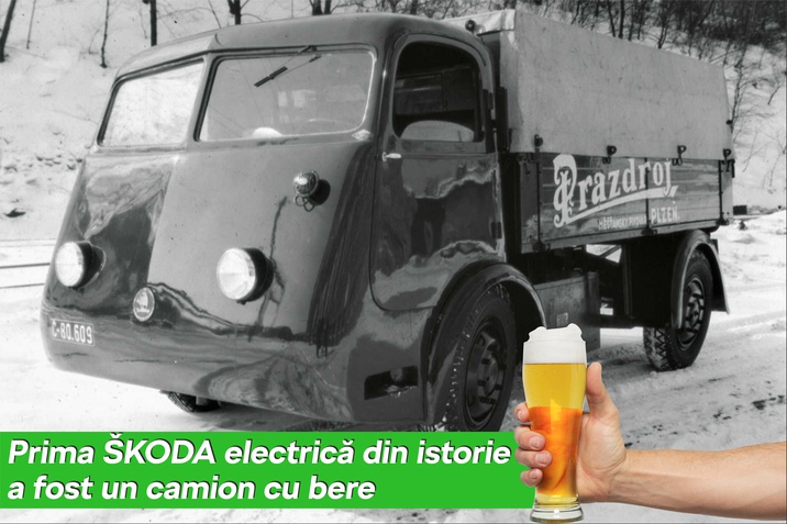 Prima Skoda electrica din istorie a fost un camion de bere