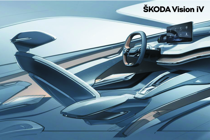 SKODA Vision iV - detalii interior