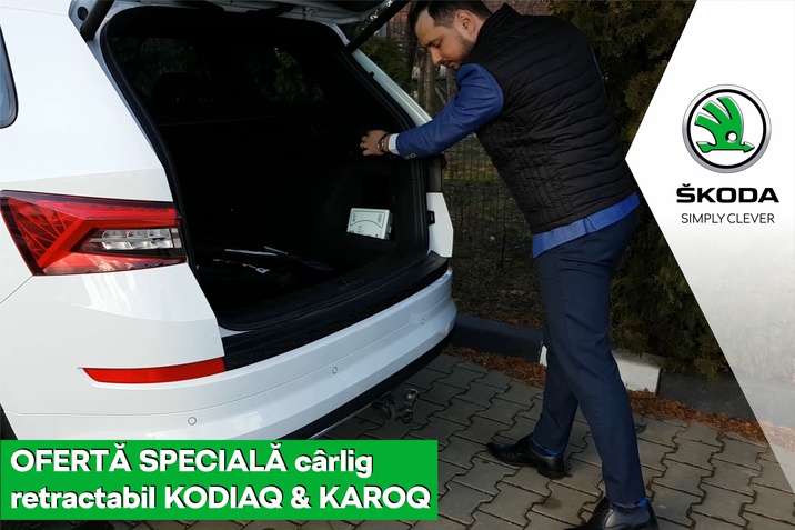 Oferta speciala carlig retractabil original SKODA